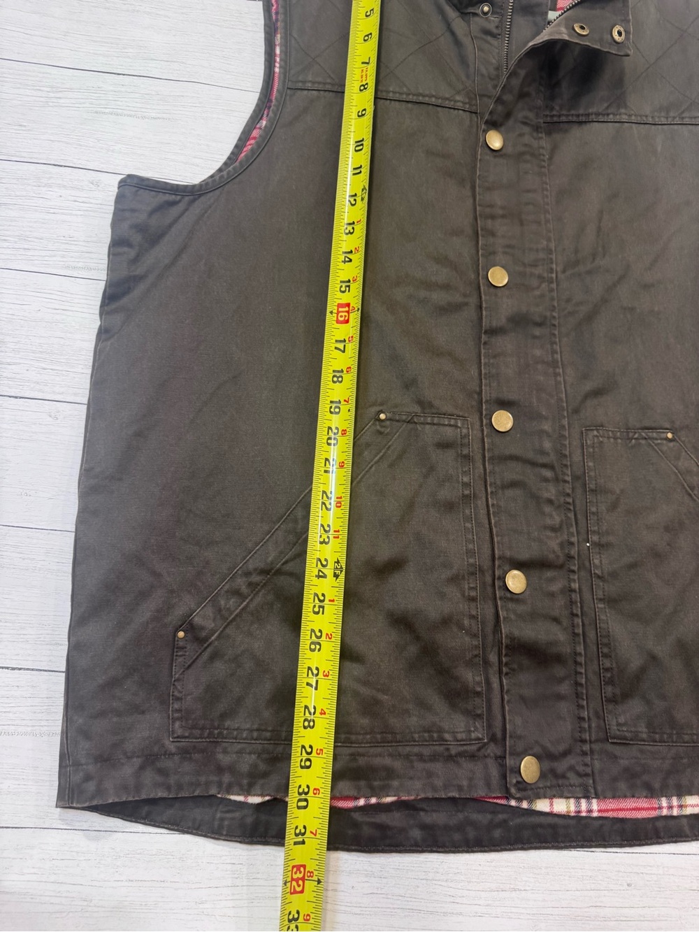 Men's Quilted Work Vest - Black - Picture 8 of 12